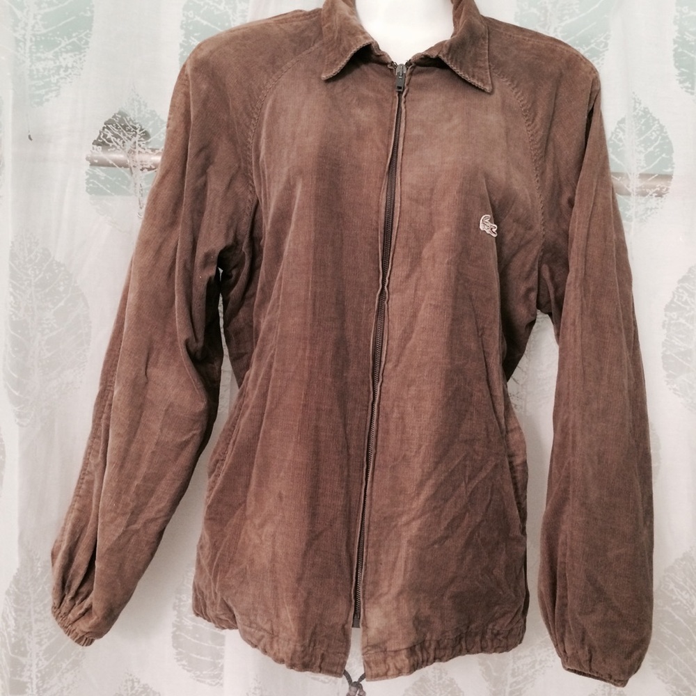 LACOSTE Vintage Flannel lined corduroy jacket L